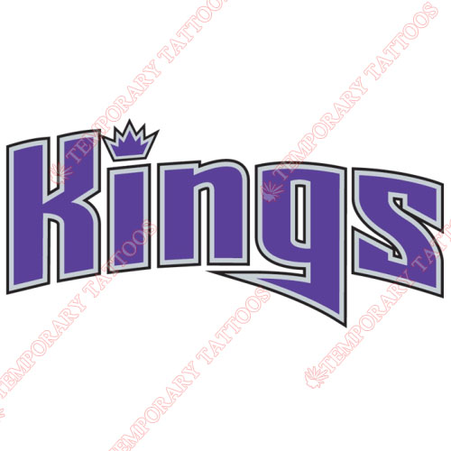 Sacramento Kings Customize Temporary Tattoos Stickers NO.1181
